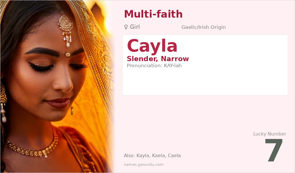 Cayla Name Meaning and Details