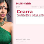 Cearra Name Meaning and Details