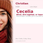 Cecelia Name Meaning and Details