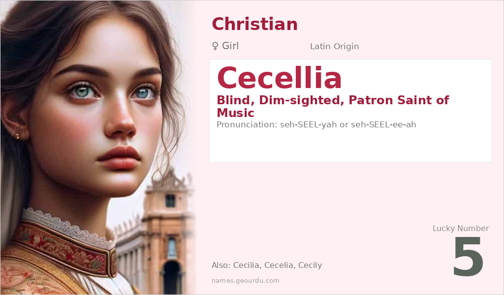 Cecellia Name Meaning and Details