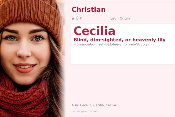 Cecilia Name Meaning — Latin Origin, Christian Significance & History