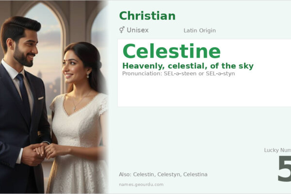 Celestine Name Meaning — Heavenly Origin, Gender & History (2025)