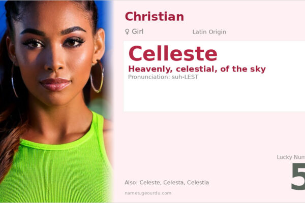 Celleste Name Meaning — Heavenly Origin, Girl Name & Details (2025)