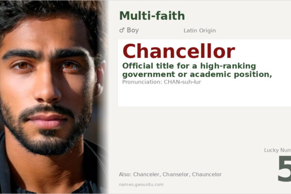 Chancellor Name Meaning — Latin Origin, Boy’s Name & History (2025)