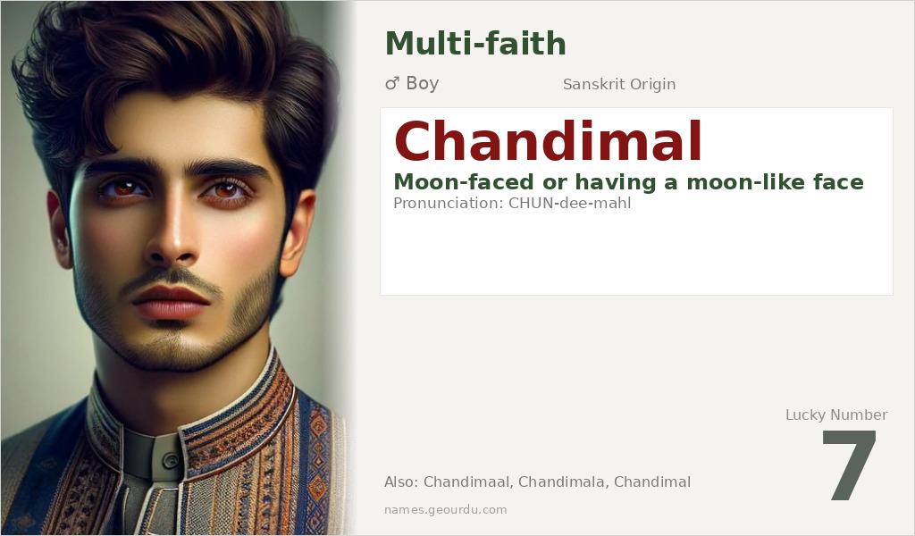 Chandimal Name Meaning and Details