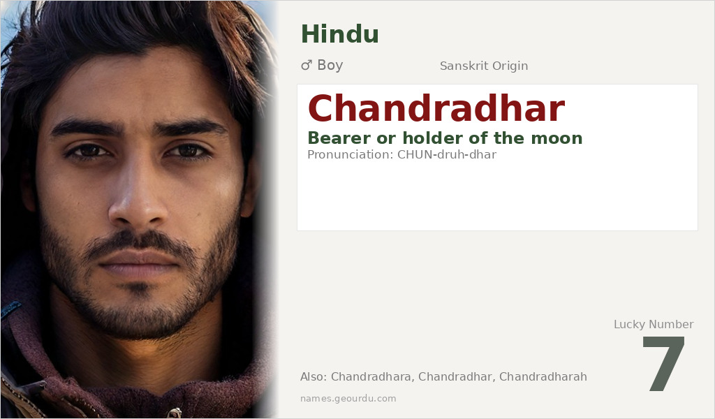 Chandradhar Name Meaning and Details
