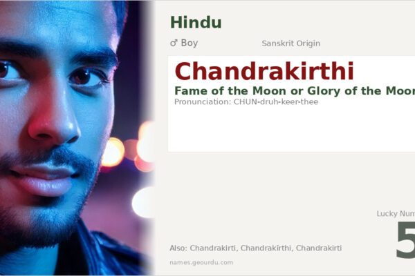 Chandrakirthi Name Meaning — Sanskrit Origin, Boy Name & Details (2025)
