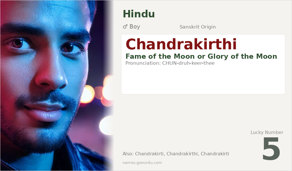 Chandrakirthi Name Meaning and Details