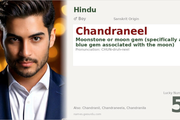 Chandraneel Name Meaning — Sanskrit Origin, Boy Name & Details (2025)