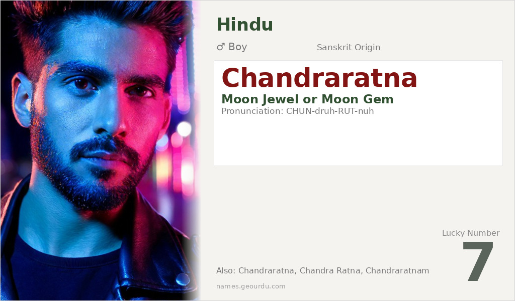 Chandraratna Name Meaning and Details