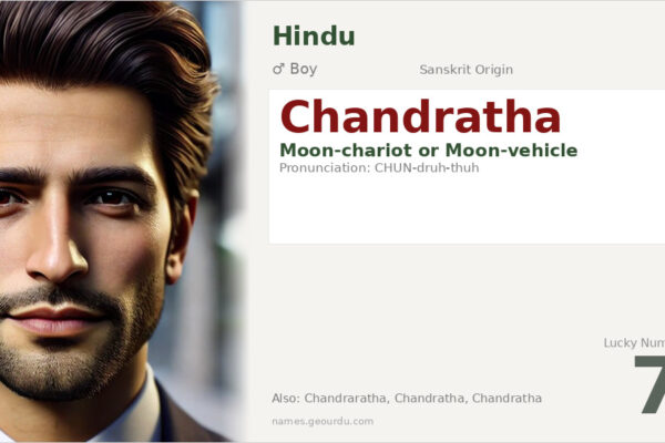 Chandratha Name Meaning — Sanskrit Origin, Boy Name & Details (2025)