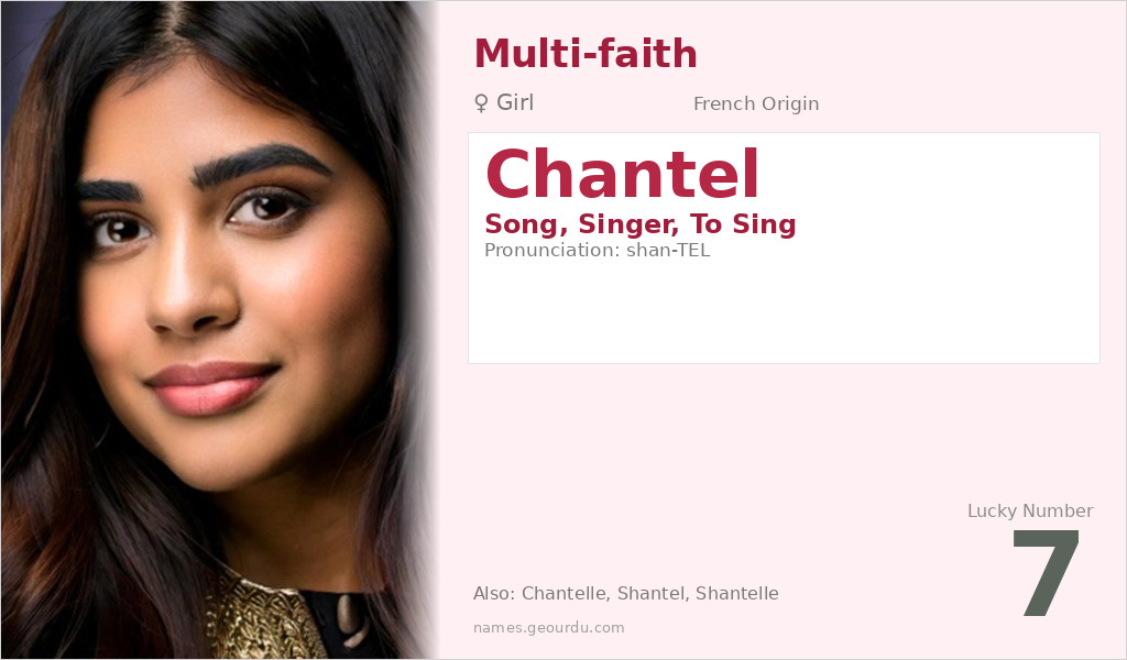 Chantel Name Meaning and Details