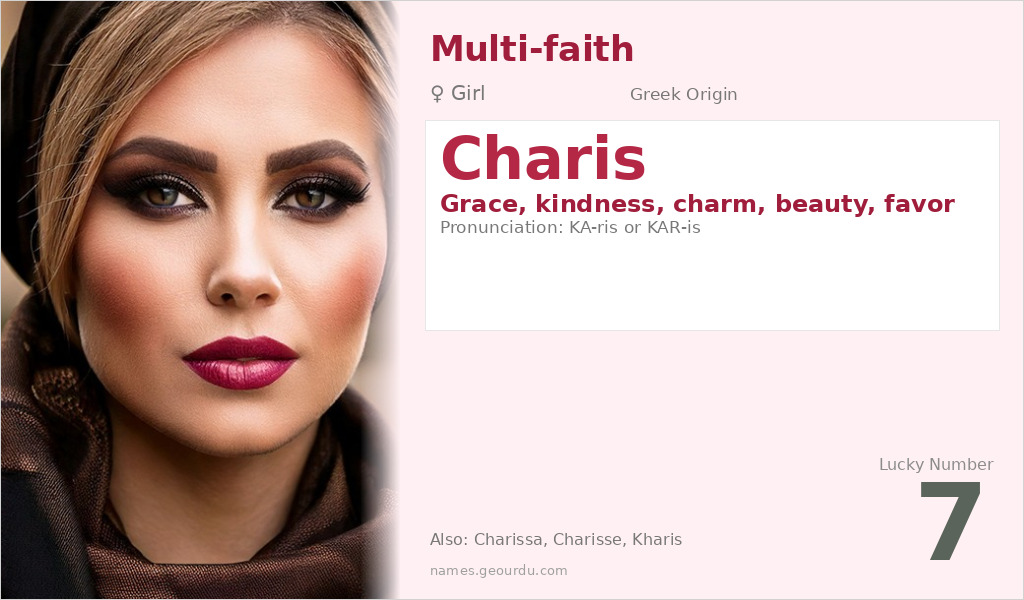 Charis Name Meaning and Details