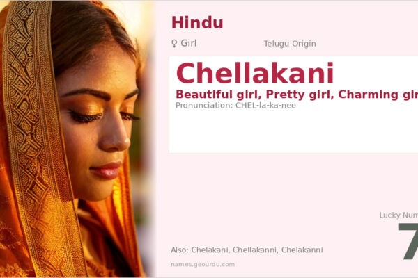 Chellakani Name Meaning — Origin, Gender & Details (2025)