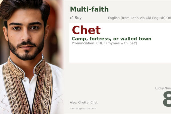 Chet Name Meaning — Origin, Gender & Details (2025)