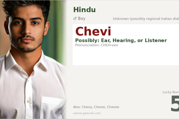 Chevi Name Meaning — Origin, Gender & Details (2025)