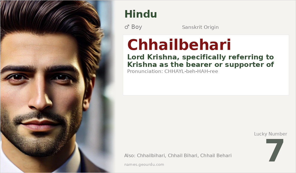 Chhailbehari Name Meaning and Details