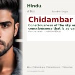 Chidambar Name Meaning and Details