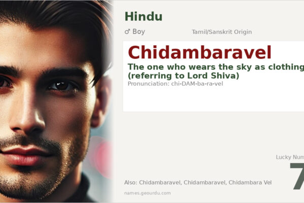 Chidambaravel Meaning — Tamil/Sanskrit Origin, Boy Name & Details (2025)