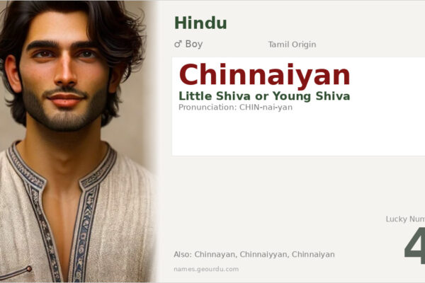 Chinnaiyan Name Meaning — Tamil Origin, Boy & Hindu Details (2025)