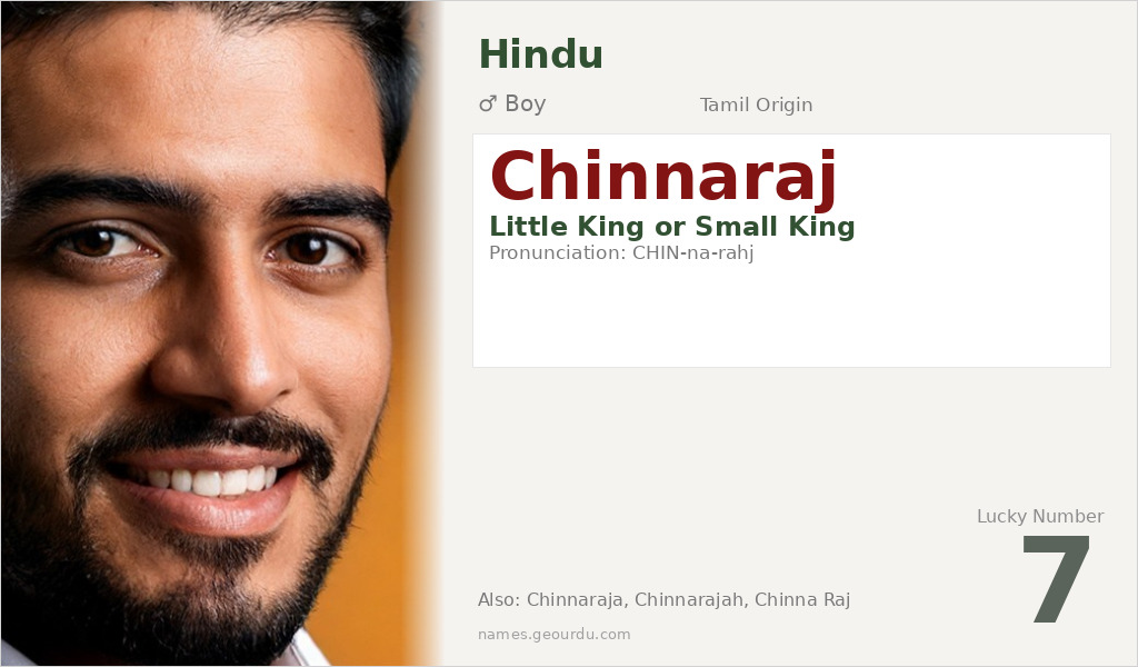 Chinnaraj Name Meaning and Details