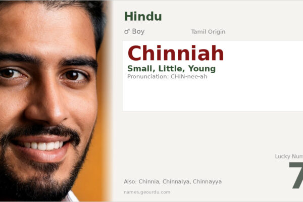 Chinniah Name Meaning — Tamil Origin, Boy Name & Details (2025)