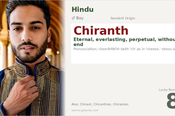 Chiranth Name Meaning — Sanskrit Origin, Hindu Boy Name & Details (2025)