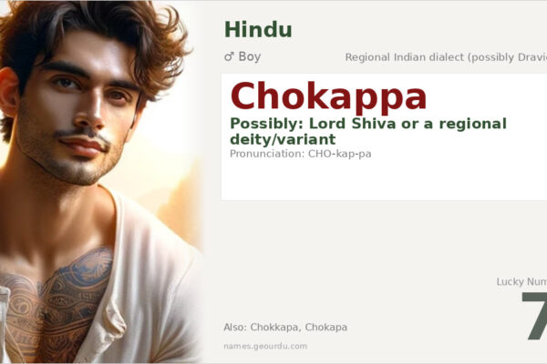 Chokappa Name Meaning — Origin, Gender & Details (2025)