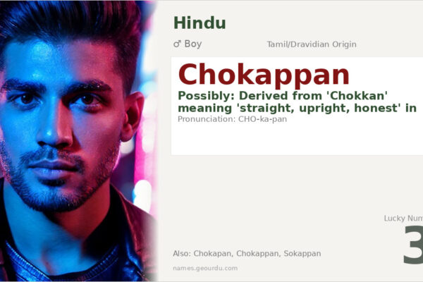 Chokappan Name Meaning — Tamil Origin, Boy Name & Details (2025)