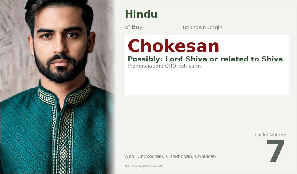 Chokesan Name Meaning and Details