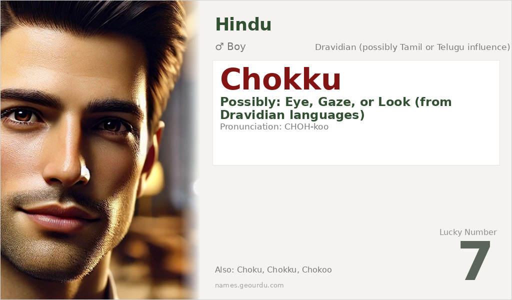 Chokku Name Meaning and Details