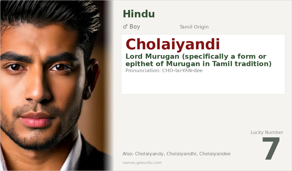 Cholaiyandi Name Meaning and Details