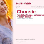 Chonsie Name Meaning and Details