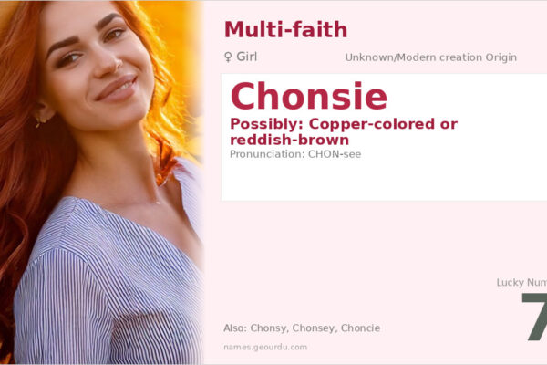 Chonsie Name Meaning — Origin, Gender & Details (2025)