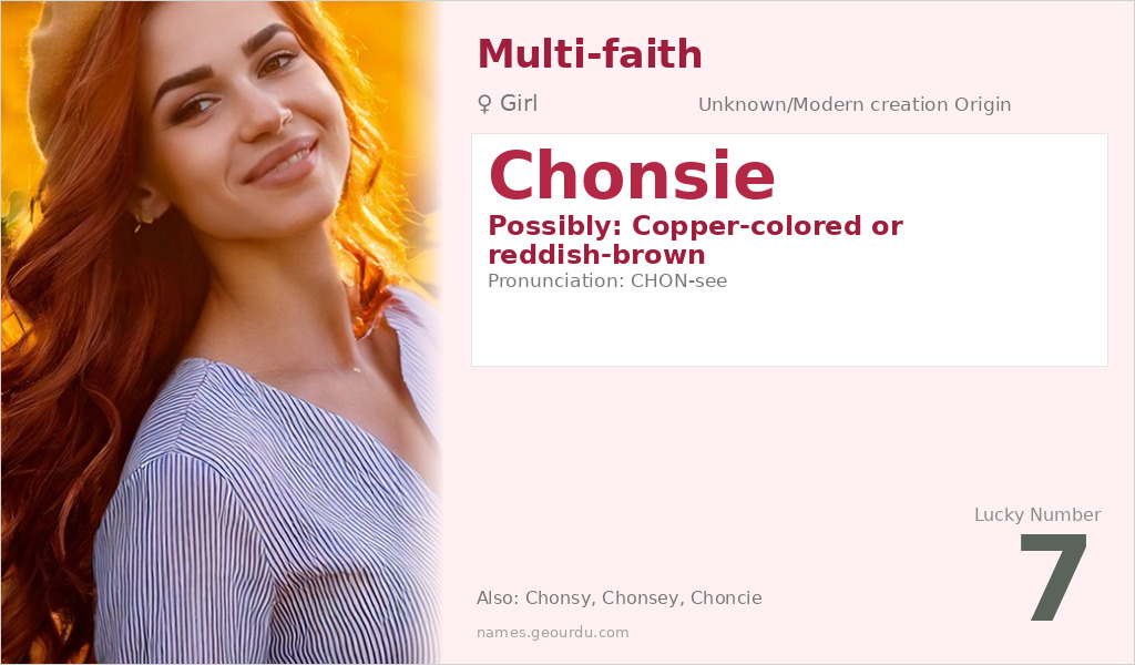 Chonsie Name Meaning and Details
