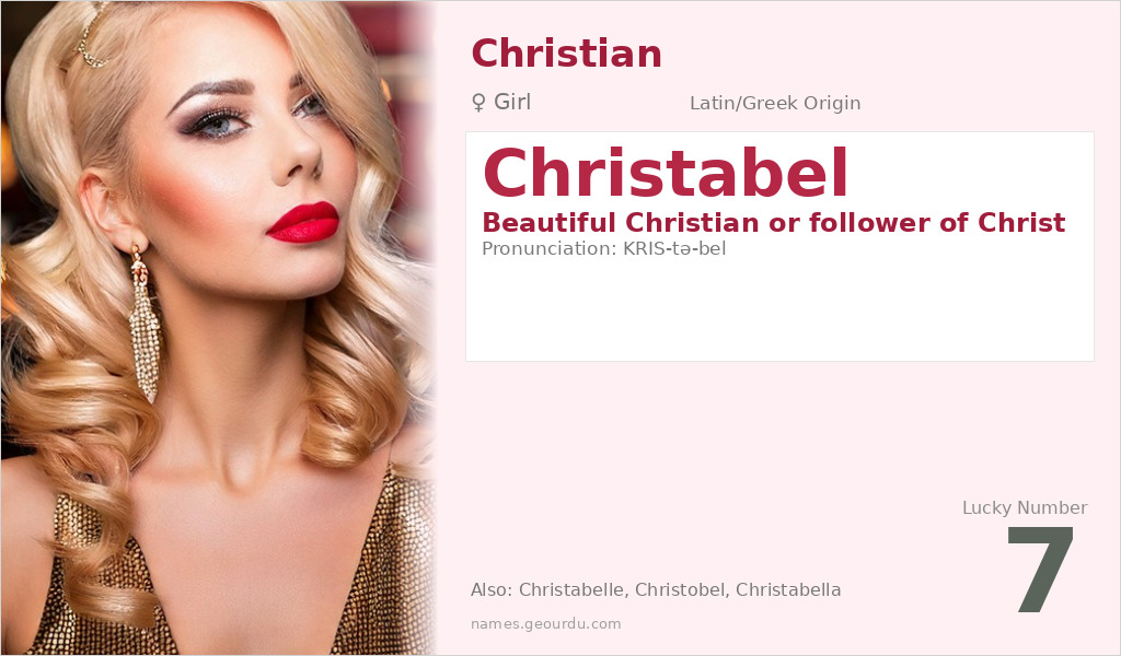 Christabel Name Meaning and Details