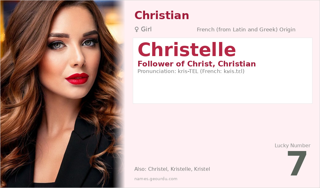 Christelle Name Meaning and Details