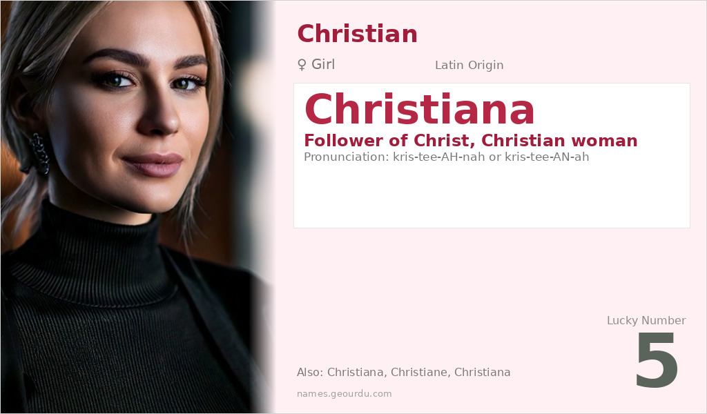 Christiana Name Meaning and Details