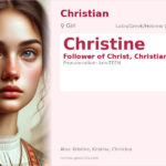 Christine Name Meaning and Details