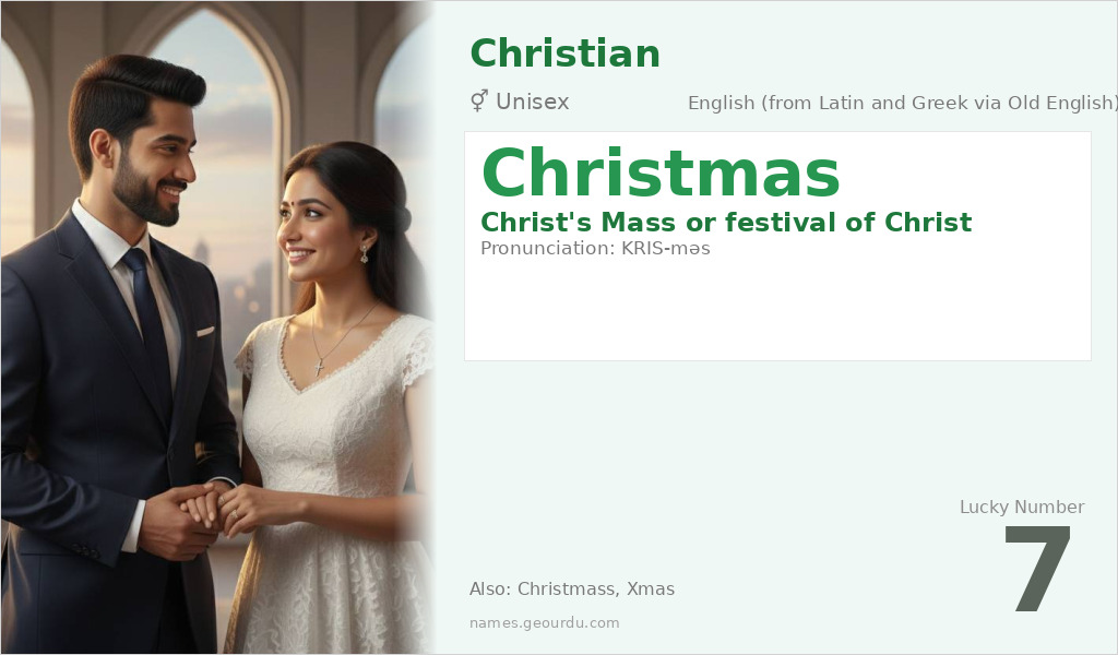 Christmas Name Meaning and Details