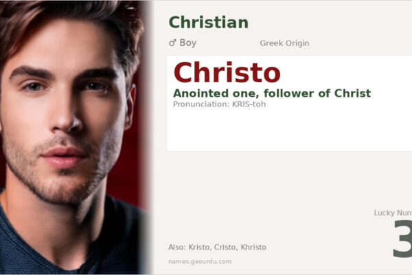 Christo Name Meaning — Greek Origin, Boy & Christian Details (2025)