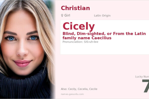 Cicely Name Meaning — Latin Origin, Girl Name & History (2025)
