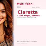 Claretta Name Meaning and Details