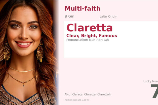 Claretta Name Meaning — Latin Origin, Girl Name & History (2025)