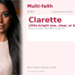 Clarette Name Meaning and Details