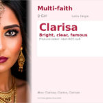 Clarisa Name Meaning and Details
