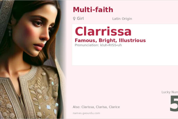 Clarrissa Name Meaning — Latin Origin, Girl Name & Details (2025)