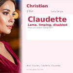 Claudette Name Meaning and Details