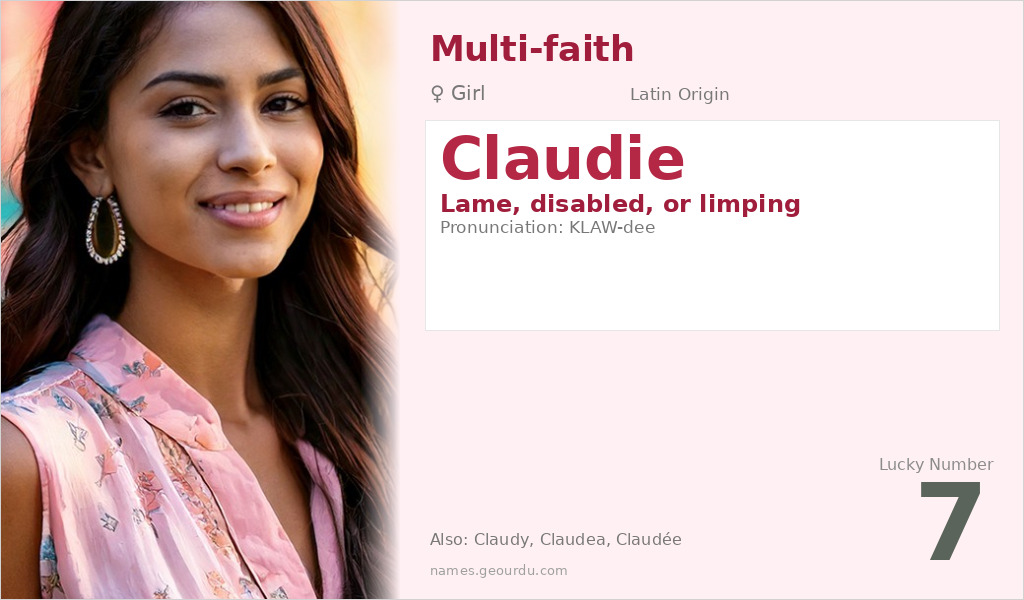 Claudie Name Meaning and Details