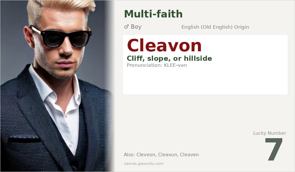 Cleavon Name Meaning and Details